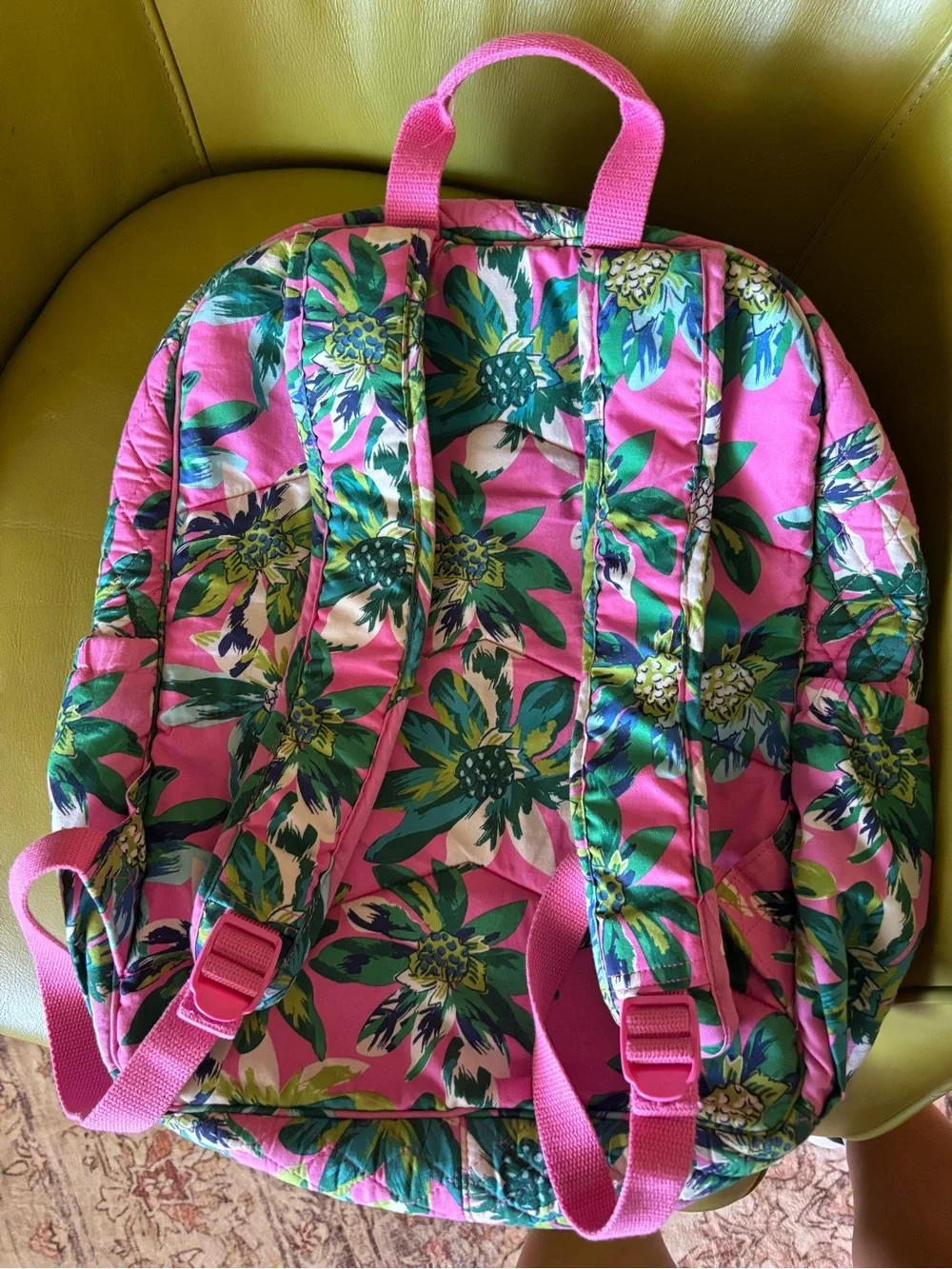 Vera Bradley Tropical Paradise Campus Backpack Pink Floral Retired
